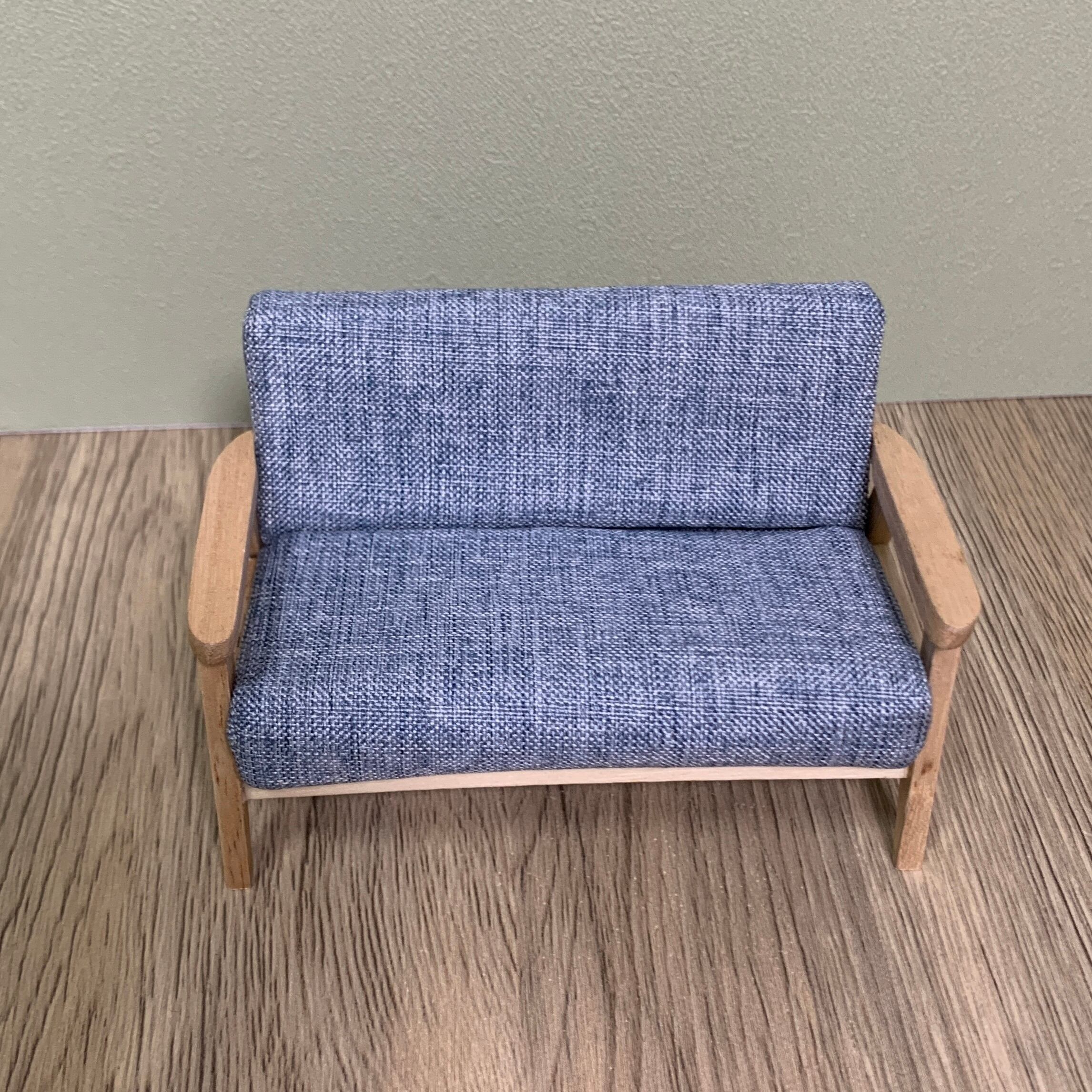 020-30183 ミニチュア家具 ＊1/12サイズ＊ table&chair ソファ 2人掛け