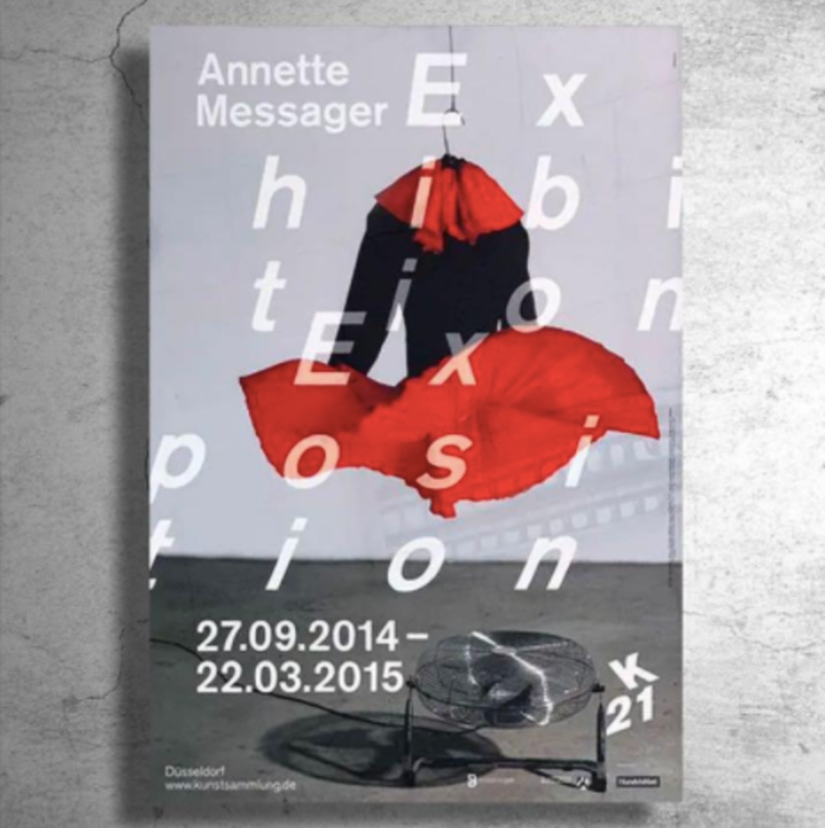 現代美術家『アネット・メサジェ』ドイツ現代美術館制作ポスター