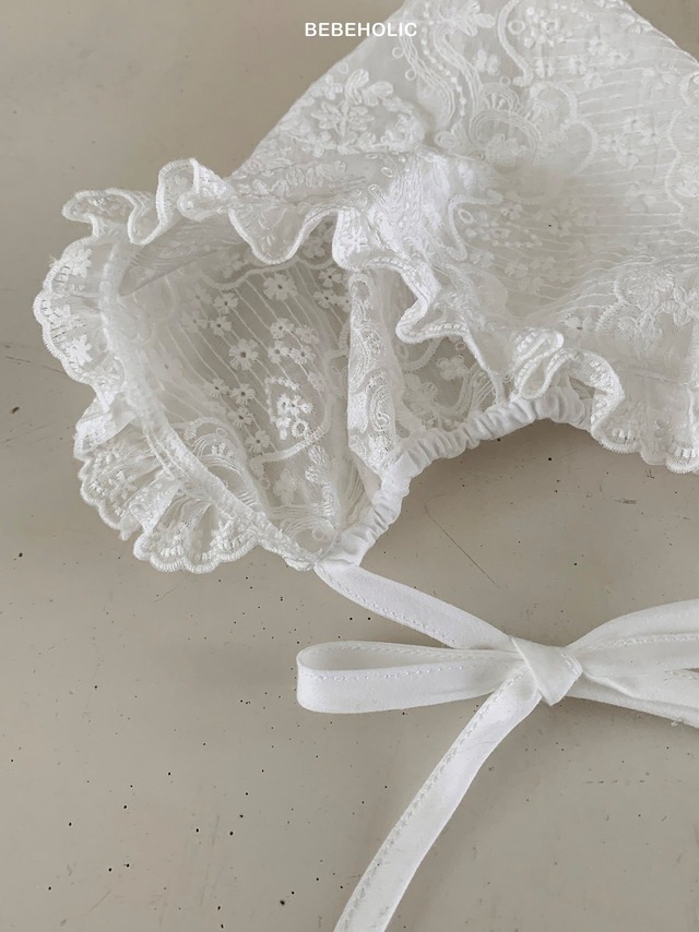 ⭐︎即納⭐︎[bebeholic] mummy lace bonnet
