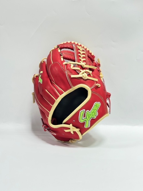 KUBOTA SLUGGER-久保田スラッガー　硬式グローブ　ミチイオリジナル店舗別注グラブ　湯もみ型付け済 右投げ用　T51型　レッド×トレンチ 画像