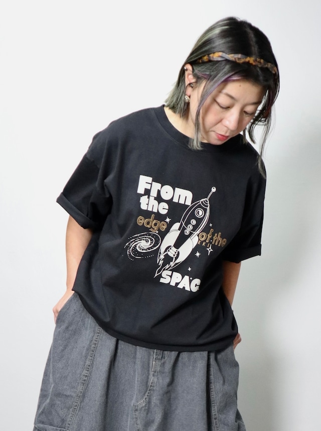 NEW！製品染めSPACE PRT クルー【12401-875-10】2024SS