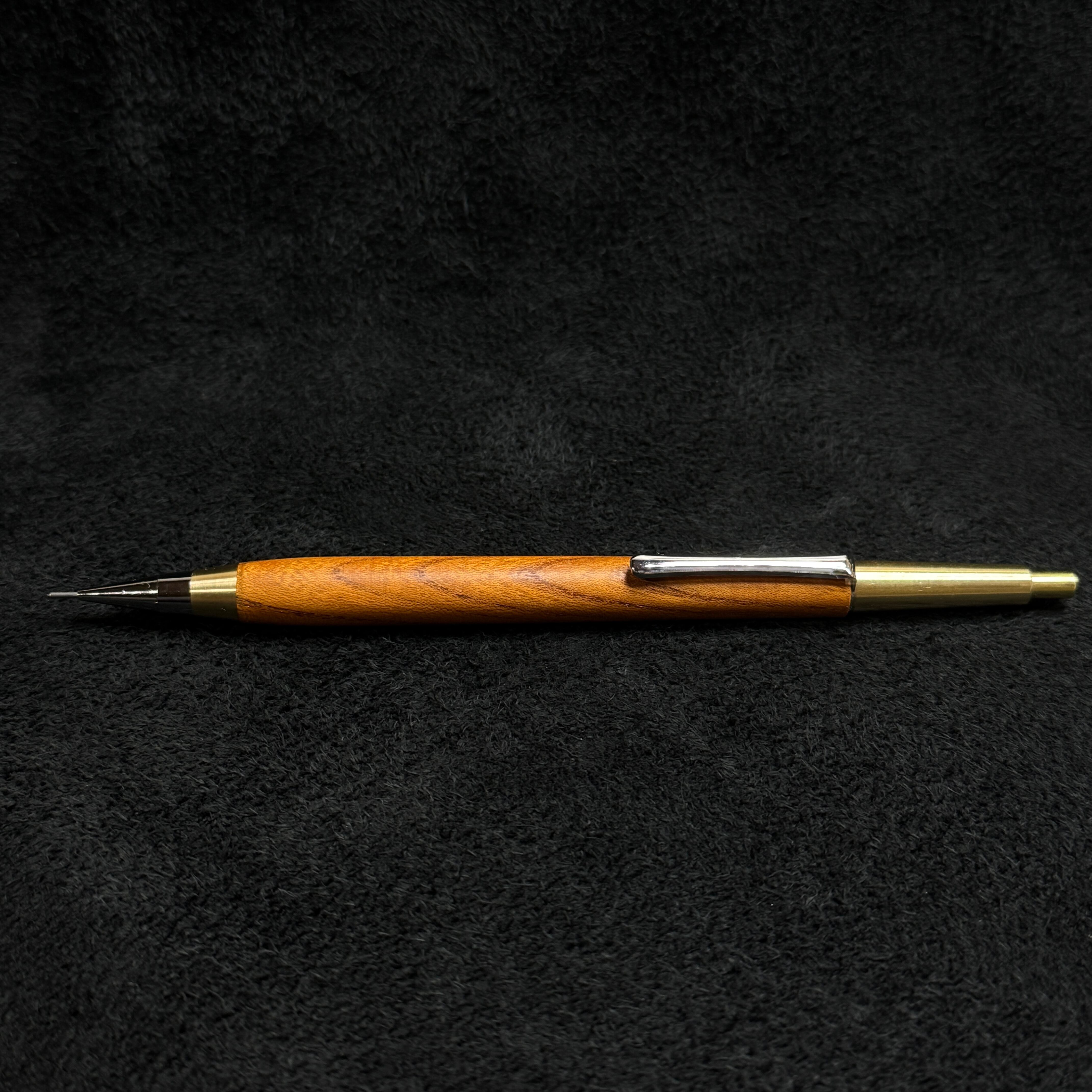 762ケヤキ PG-5用カスタム木軸 低重心テーパー 真鍮 | handwood