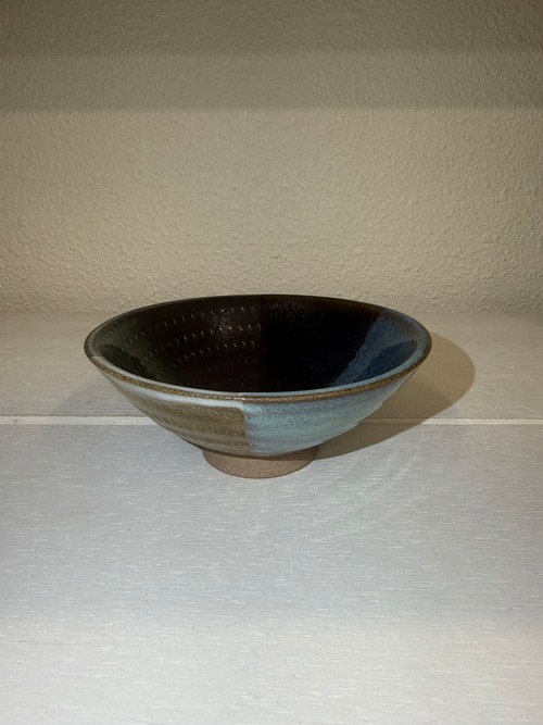 小石原焼•森喜窯(森山健治）4寸鉢 飛び鉋