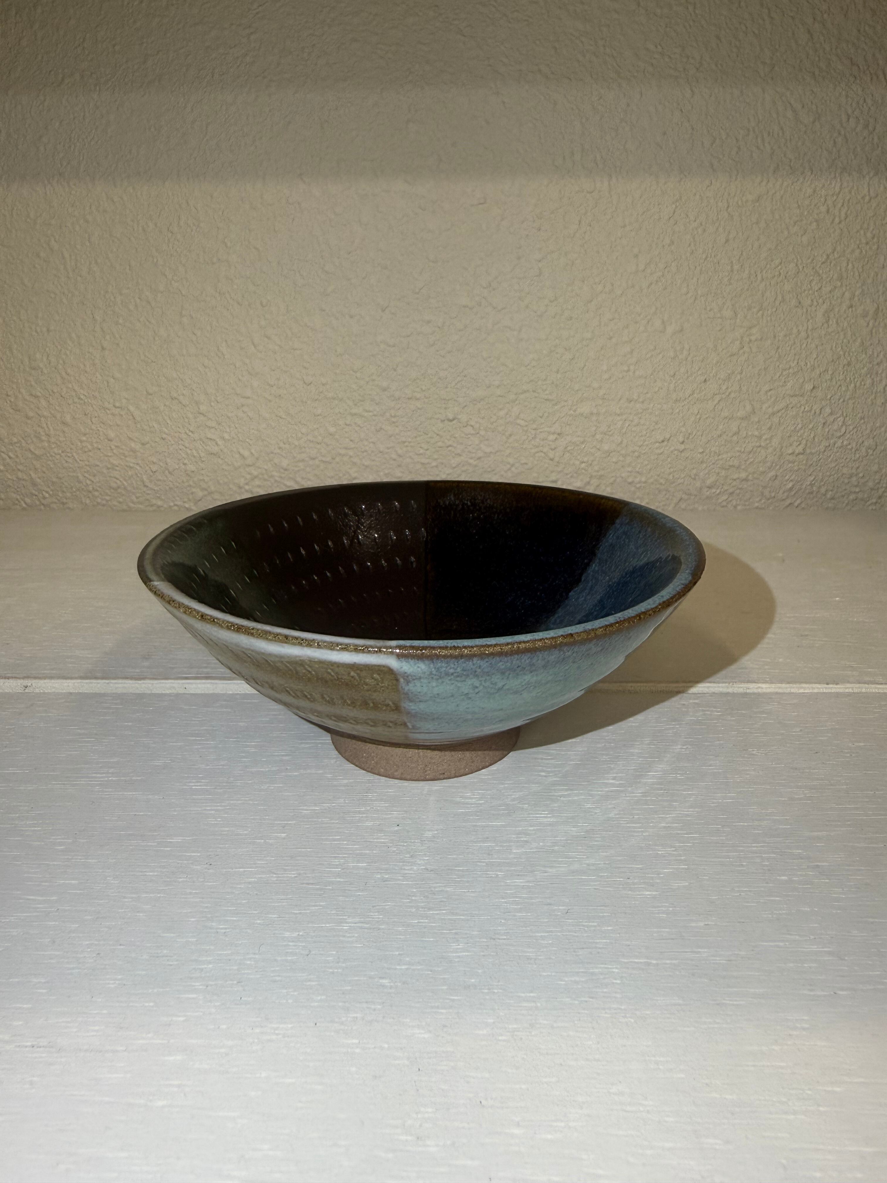 小石原焼•森喜窯(森山健治)4寸鉢 飛び鉋