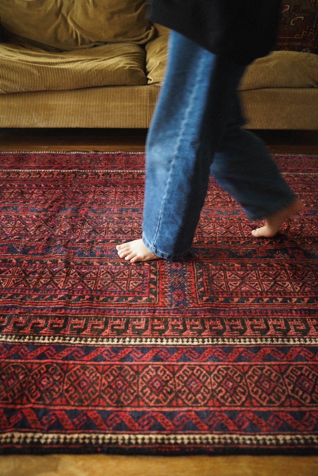 1450-Vintage Baluch yaqub khani rug