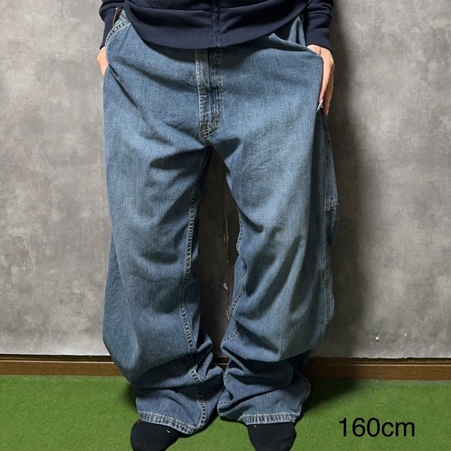 【リメイク】【W36×L32】Levi's  デニムペインターパンツ　ウエストゴム