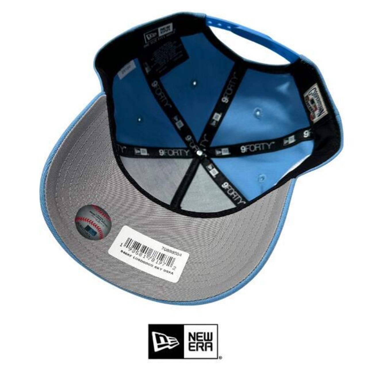 NEW ERA USA 「"LA" Up Side Down 5 Panel BB Cap Sky×White」 - 7