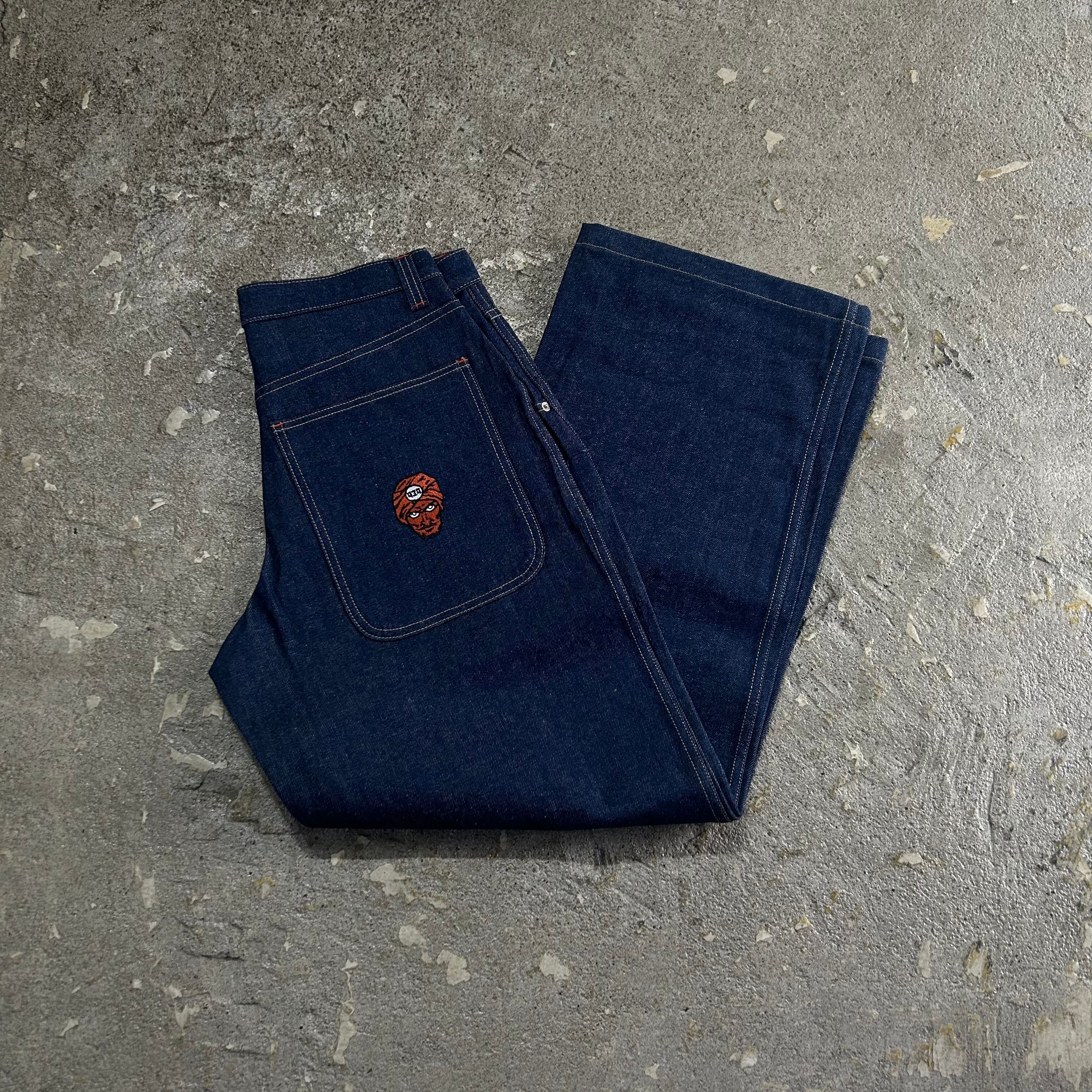Dead Stock!! 90s NINE THREE NINE " BLUE " super wide denim pants【仙台店】