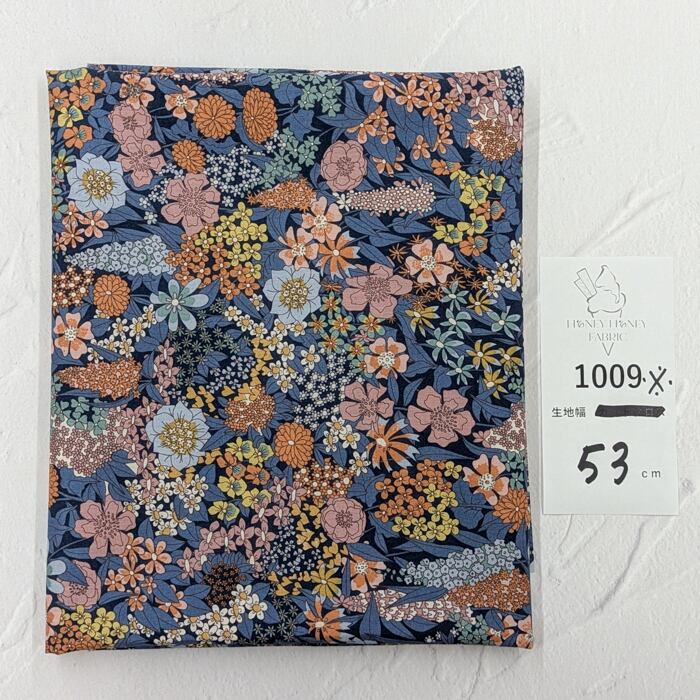 《1009》◆輸入 リバティ LIBERTY タナローン カットクロス ハギレ ※僅かに版ずれ、インクロスあり