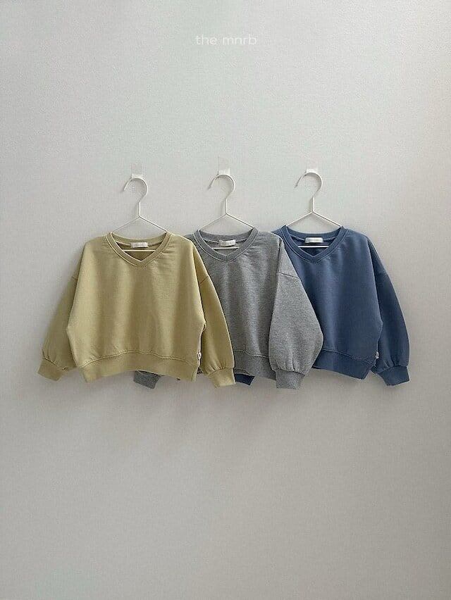 【予約】minirobe Low v-neck sweatshirt