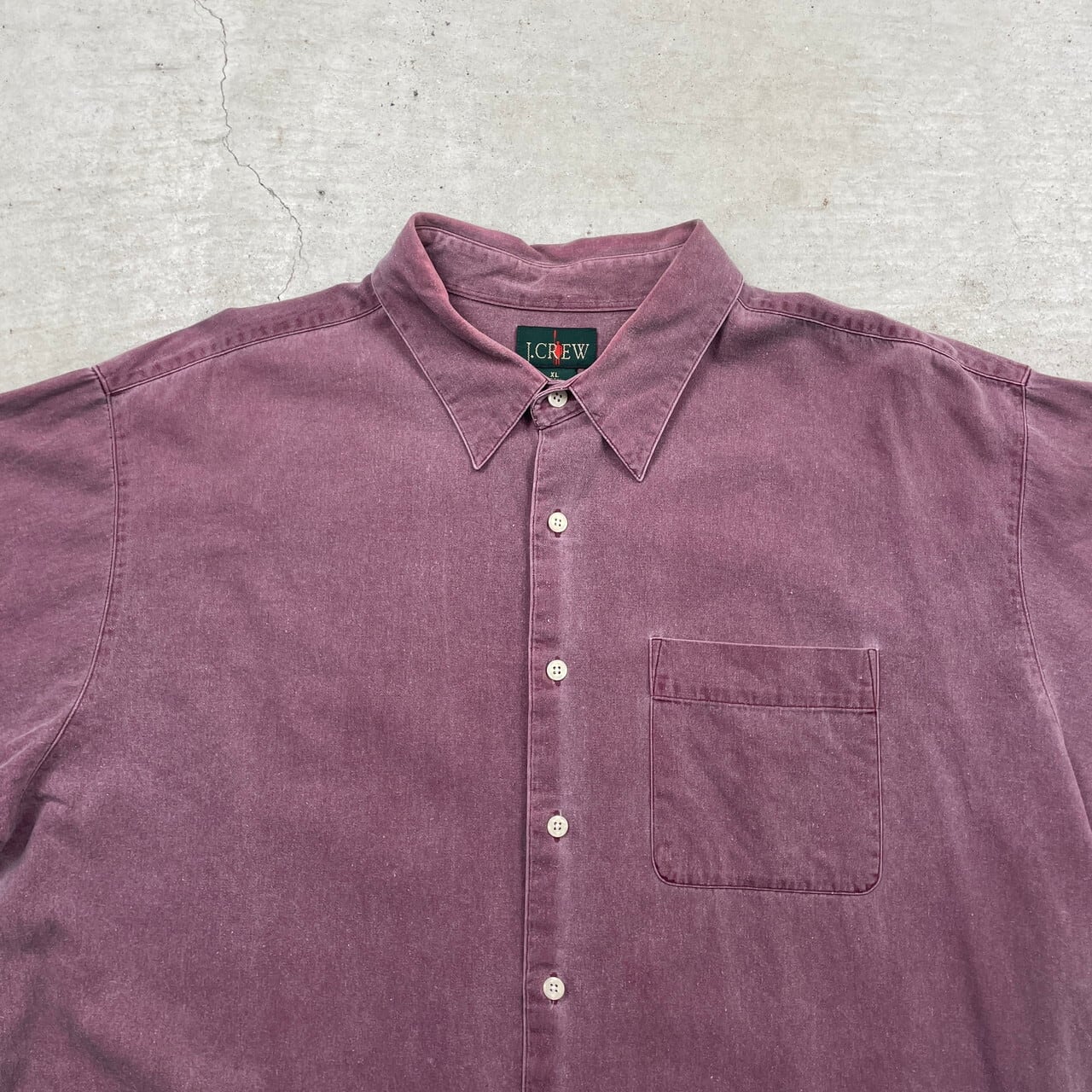 90年代 J.CREW ジェイクルー コットンツイルシャツ 巨人タグ メンズXL 