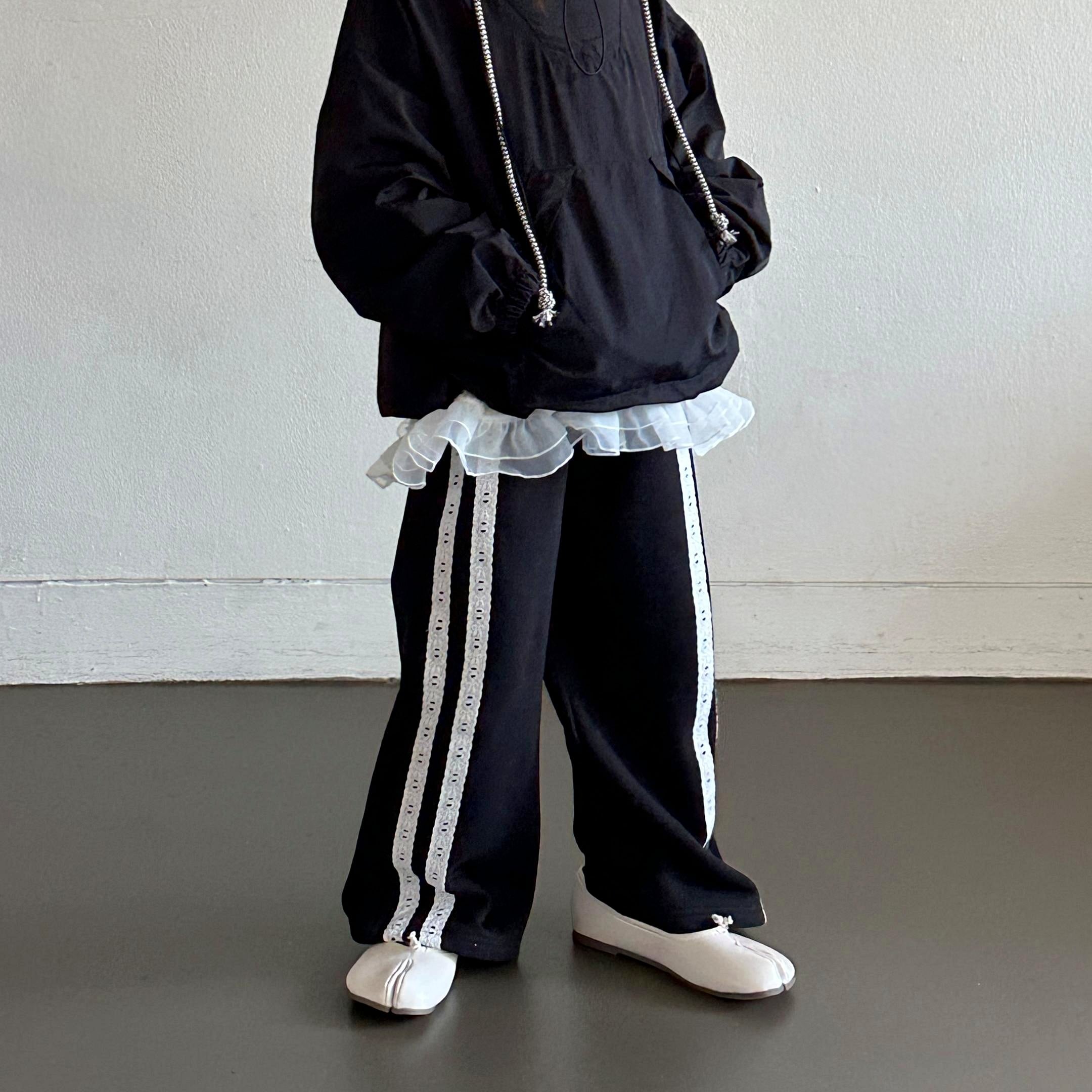 «Sold out»«ジュニアサイズあり»«elly molly» イージーレースパンツ 2colors