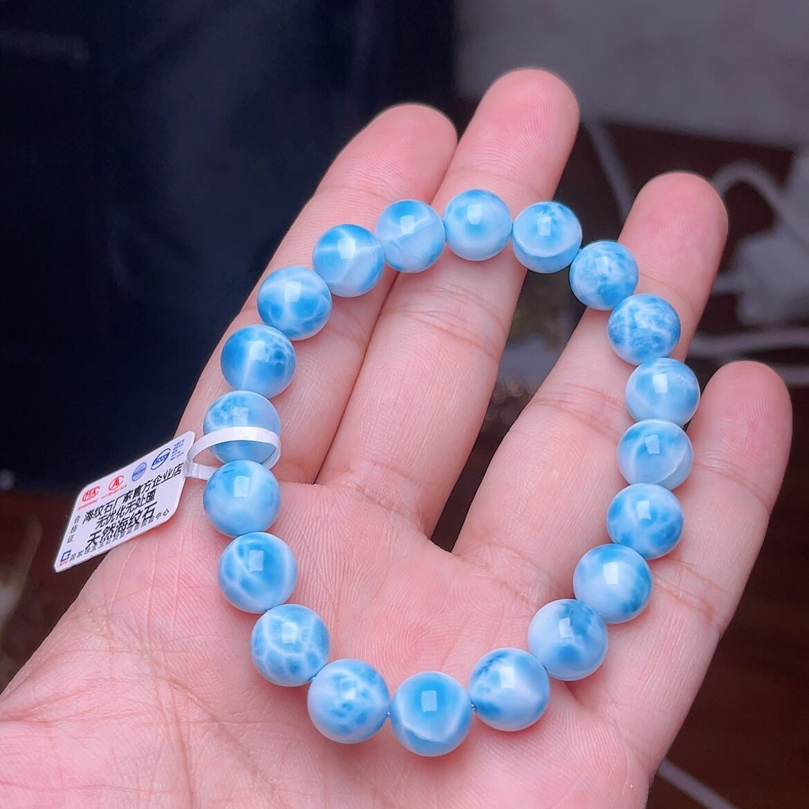 ブレスレット3個（ラリマー コレクションクラス 9㎜超 ) | Jing Fu Jewelry