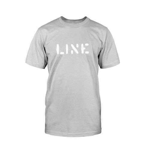 LINE：STENCIL TEE GRY