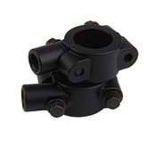 オートバイ　スクーター用　ハンドルミラー　クランプ取付　ブラケット　10mm　（黒色）　1組
