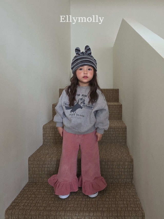 [即納5号/7号]≪ELLY MOLLY≫Sweety Frill Pants pink 56