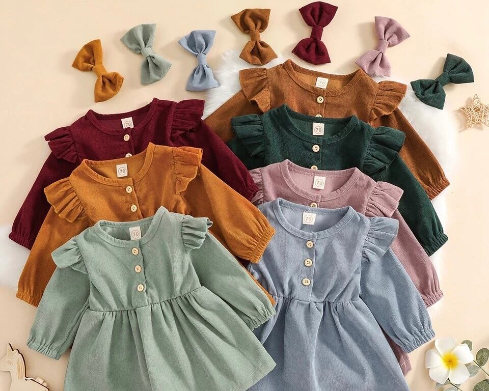 コーデュロイワンピース / 女の子 / 0〜4才(4カラー)