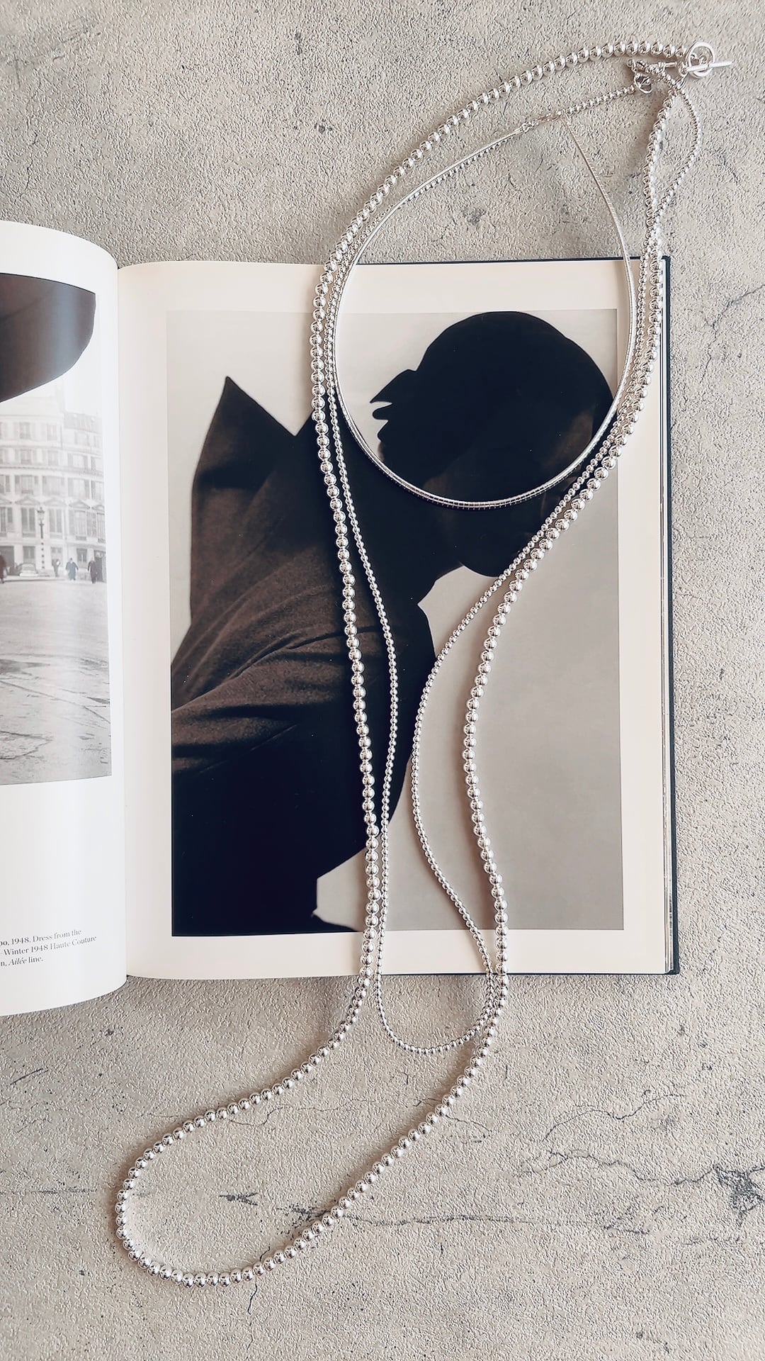 シルバー925スーパーロングボールネックレス （5㎜、120㎝） | 上品な