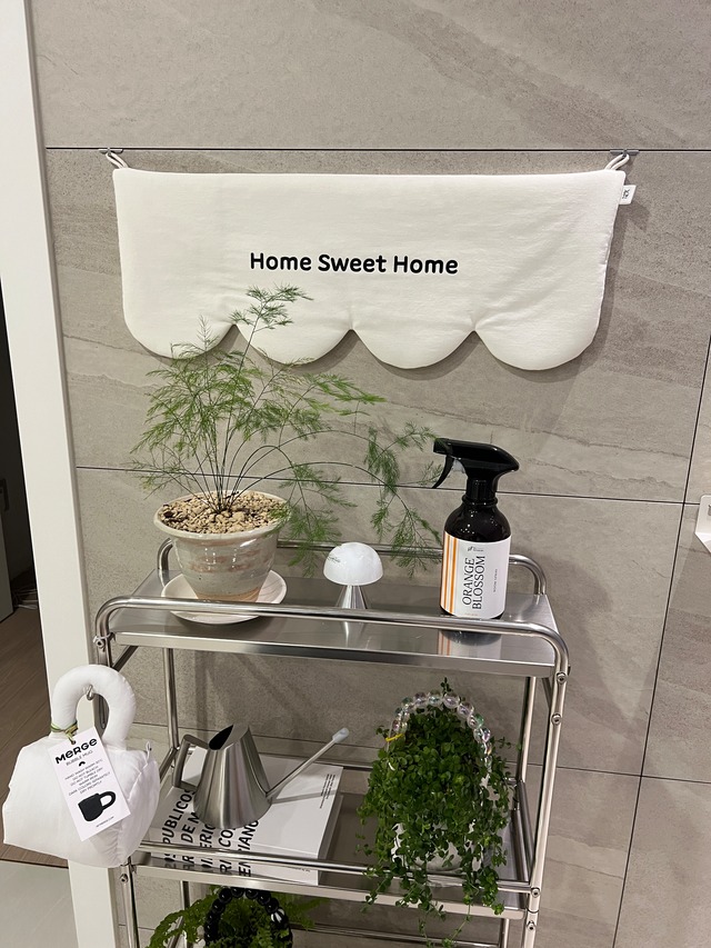 受注制作 Wave loop   Mサイズ  /  ペット カスタムネームタック ドアサイン ガーランド ファブリックオブジェ【韓国ブランドMAYRUA】