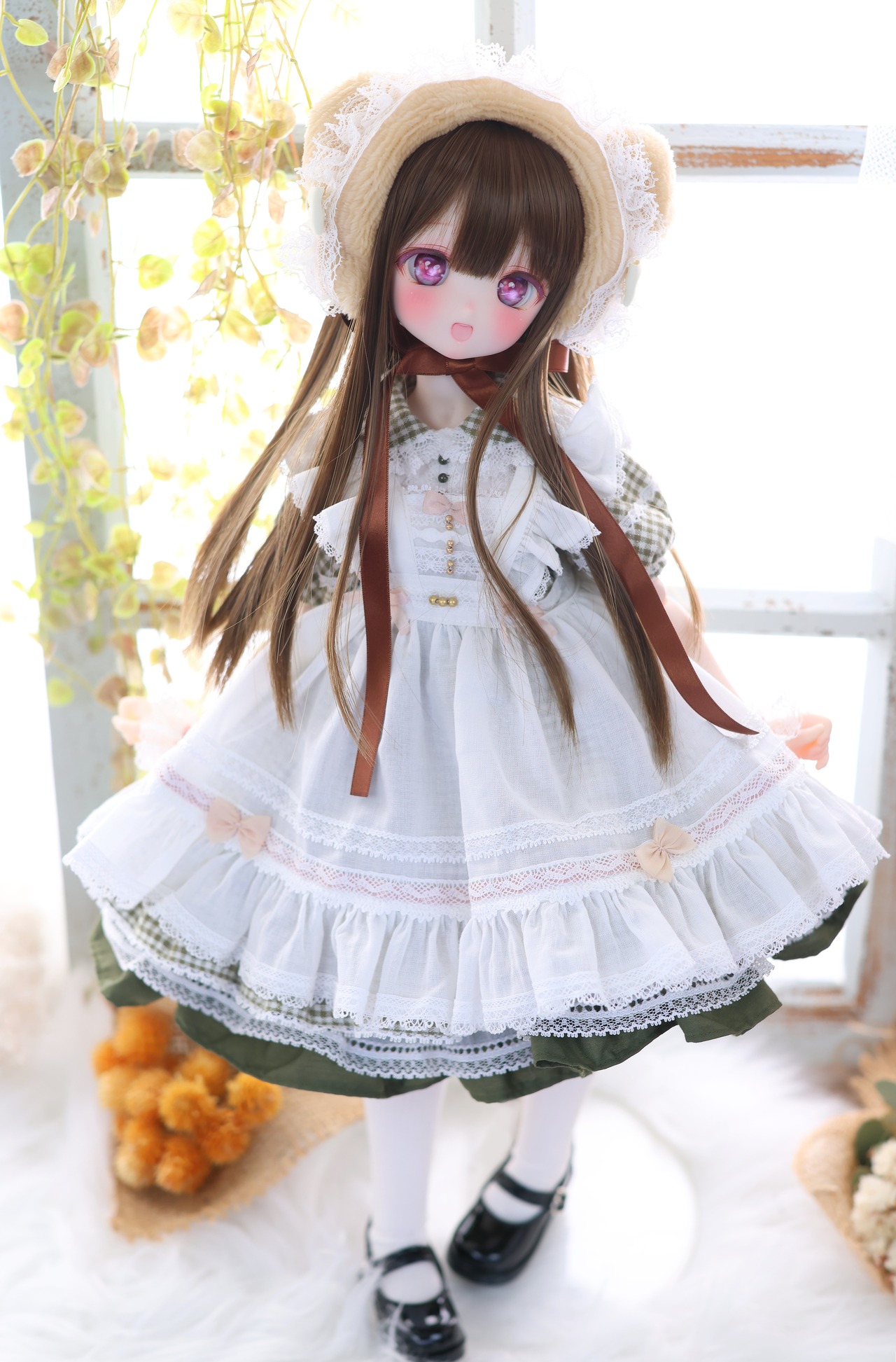 ハニベア・ピクニックセット（グリーン）｜Mini Dollfie Dream ・ 1/4TinyFox PEKO・KUMAKO - 3