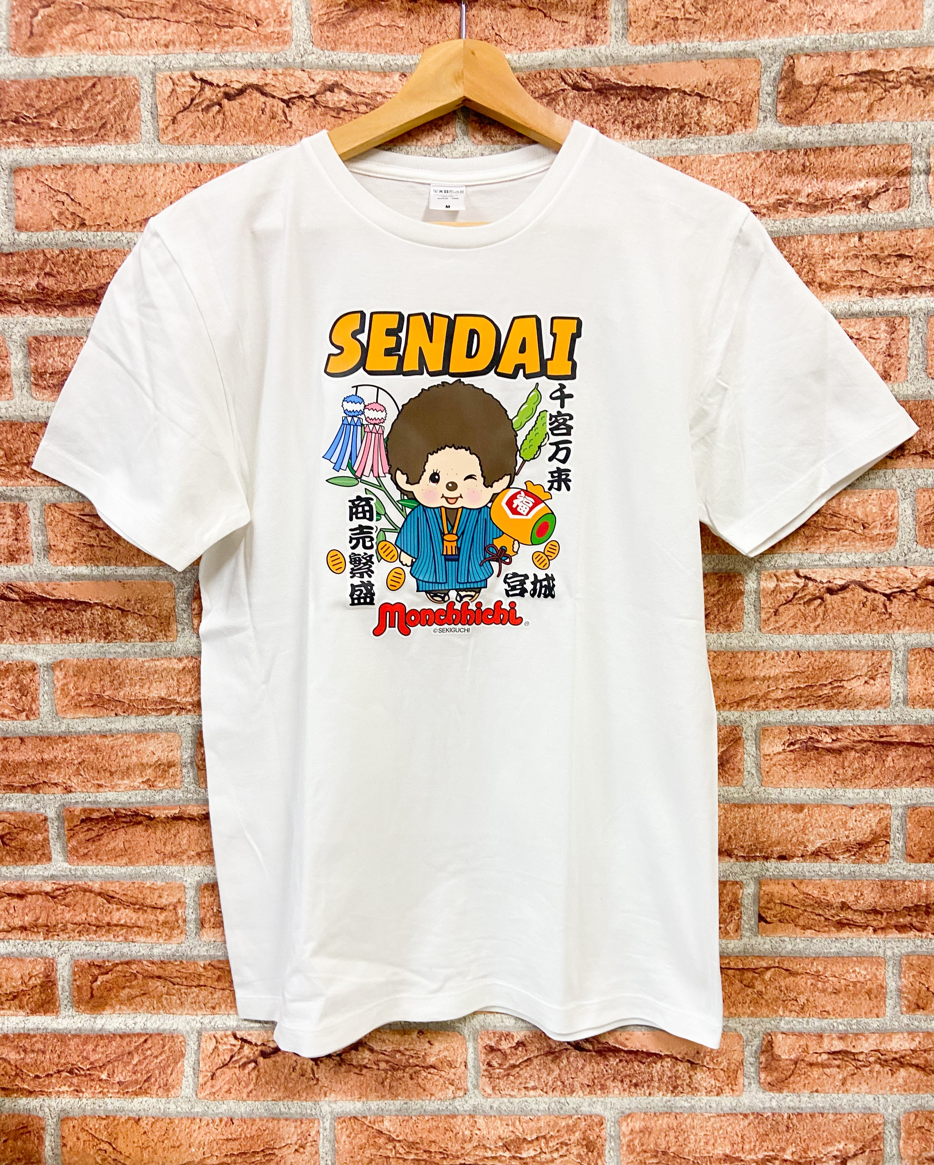 仙台モンチッチ Tシャツ 仙台四郎 ホワイト