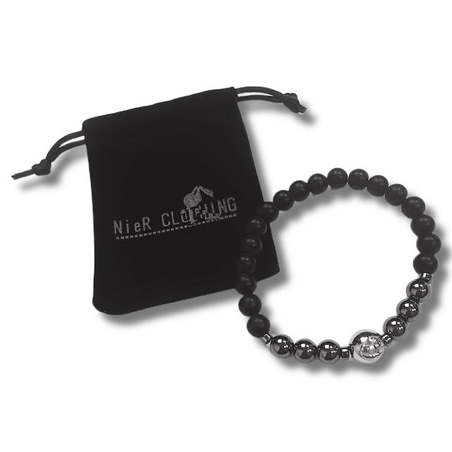 BLACK STONE BRACELET【ミニポーチ付き】