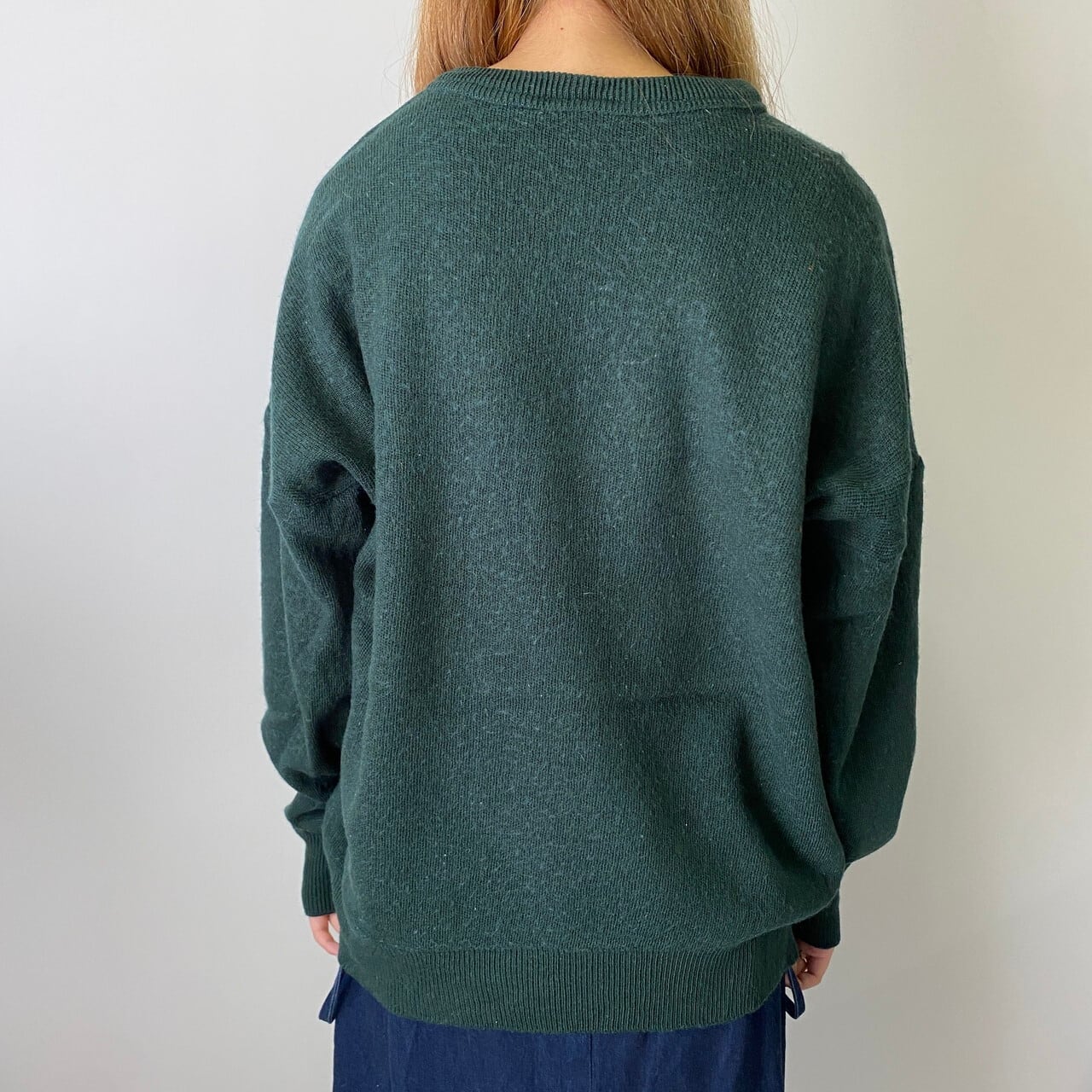 フランス製 80年代 LACOSTE フレンチラコステ ウール×アクリル ニット 