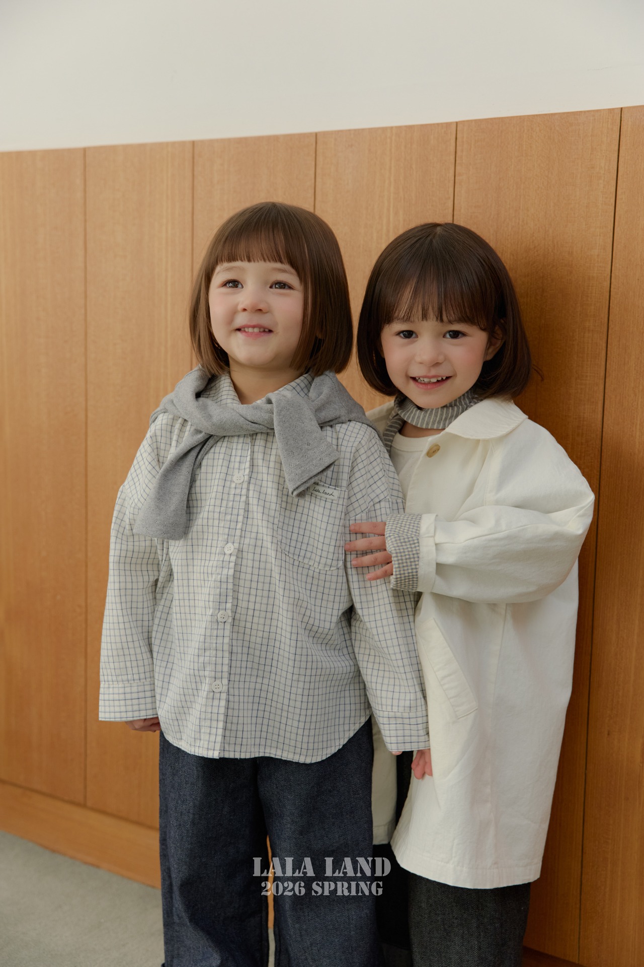 LALALAND 26/SS (Kids)Round-collar shirt