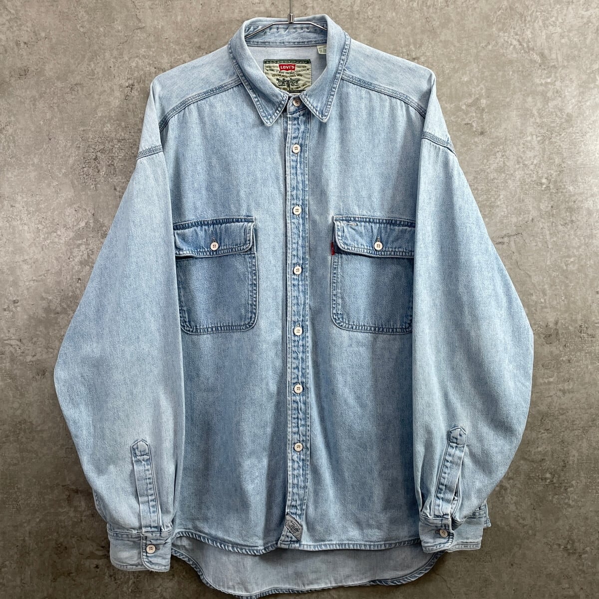 90年代 Levi's リーバイス 長袖 デニムシャツ メンズXL 古着 90s