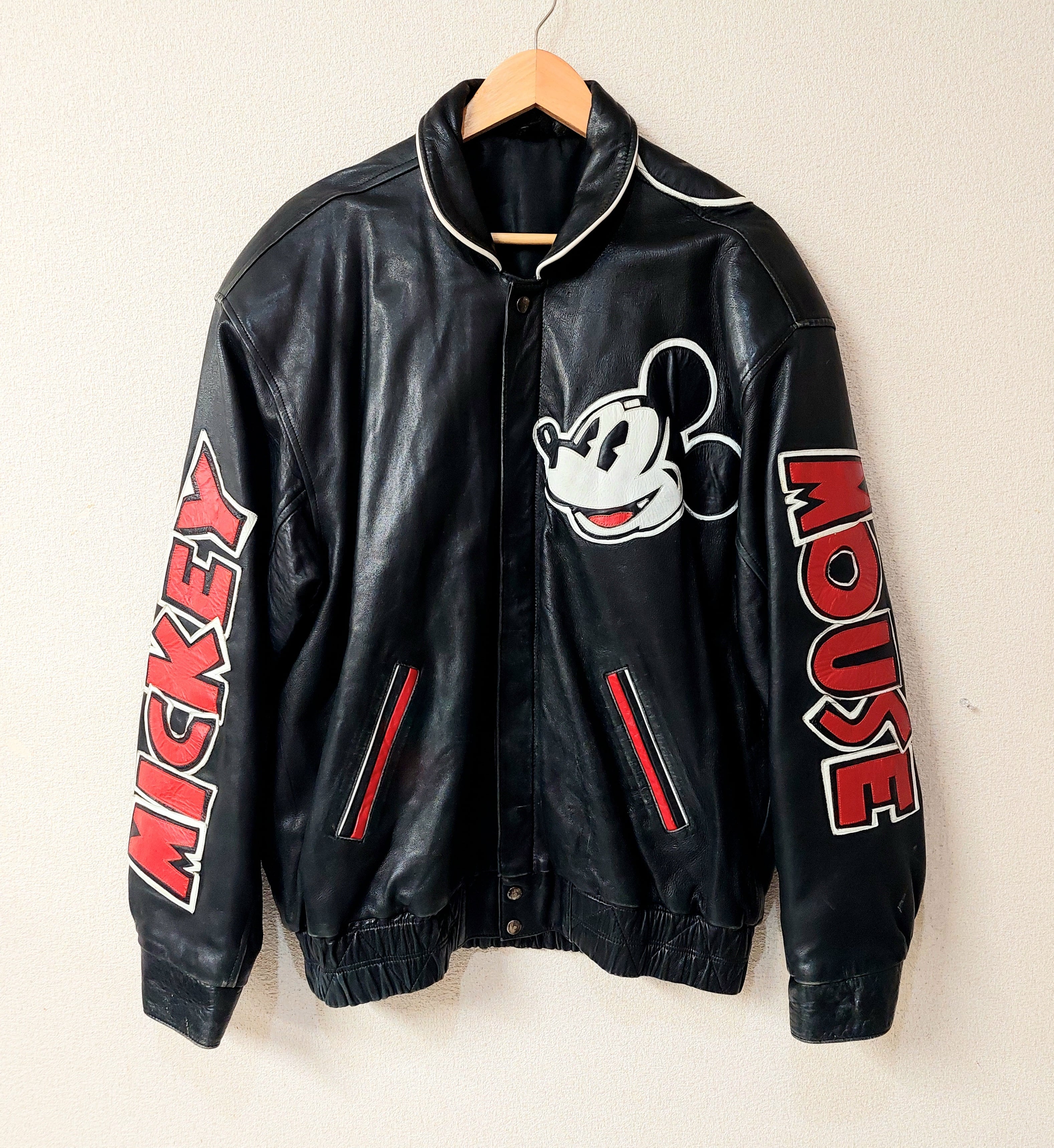 90's Disney Mickey オールレザージャケット XLサイズ | 古着屋 90's Disney Mickey オールレザージャケット XLサイズ | 古着屋