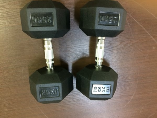 ラバーヘックスダンベル 17.5㎏ 2個 計35㎏ | 筋トレ倶楽部 by LBGYM