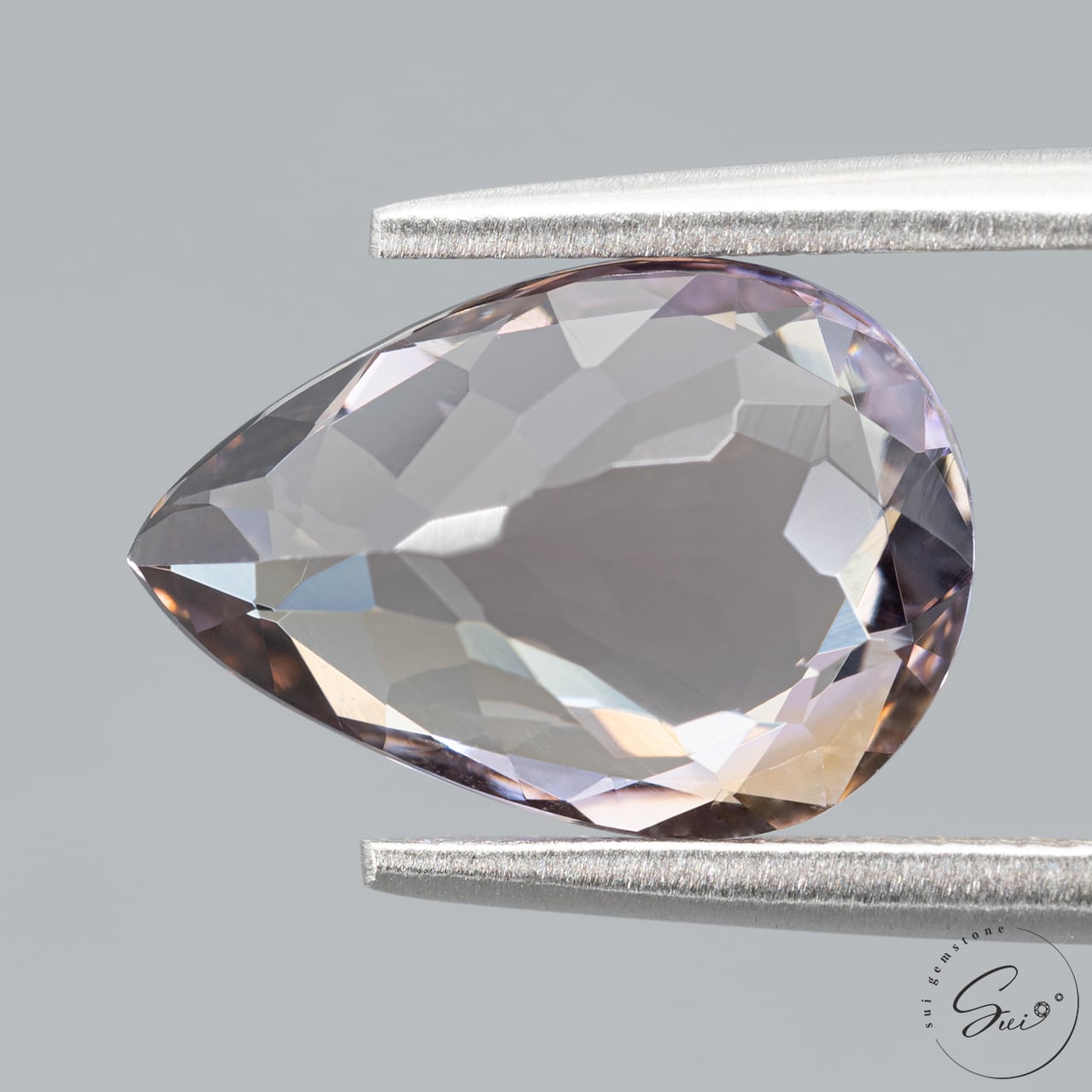 天然【非加熱】ゾイサイト・ブロンズパープル・多色性 3.375ct 日独