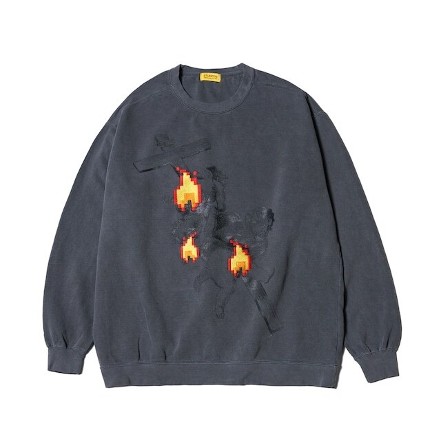 【STUDIO33】 BURNING ANGEL CREW SWEAT 9.5oz