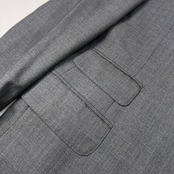 バーバリー ロンドン クラシック Burberrys OF LONDON CLASSICS ピンストライプ 3B テーラードジャケット 40R /チェンジポケット/グレー