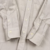 J.PRESS ジェイプレス ストライプ 長袖 ドレスシャツ 42-84 /ポケット付き/グレー系/メンズ