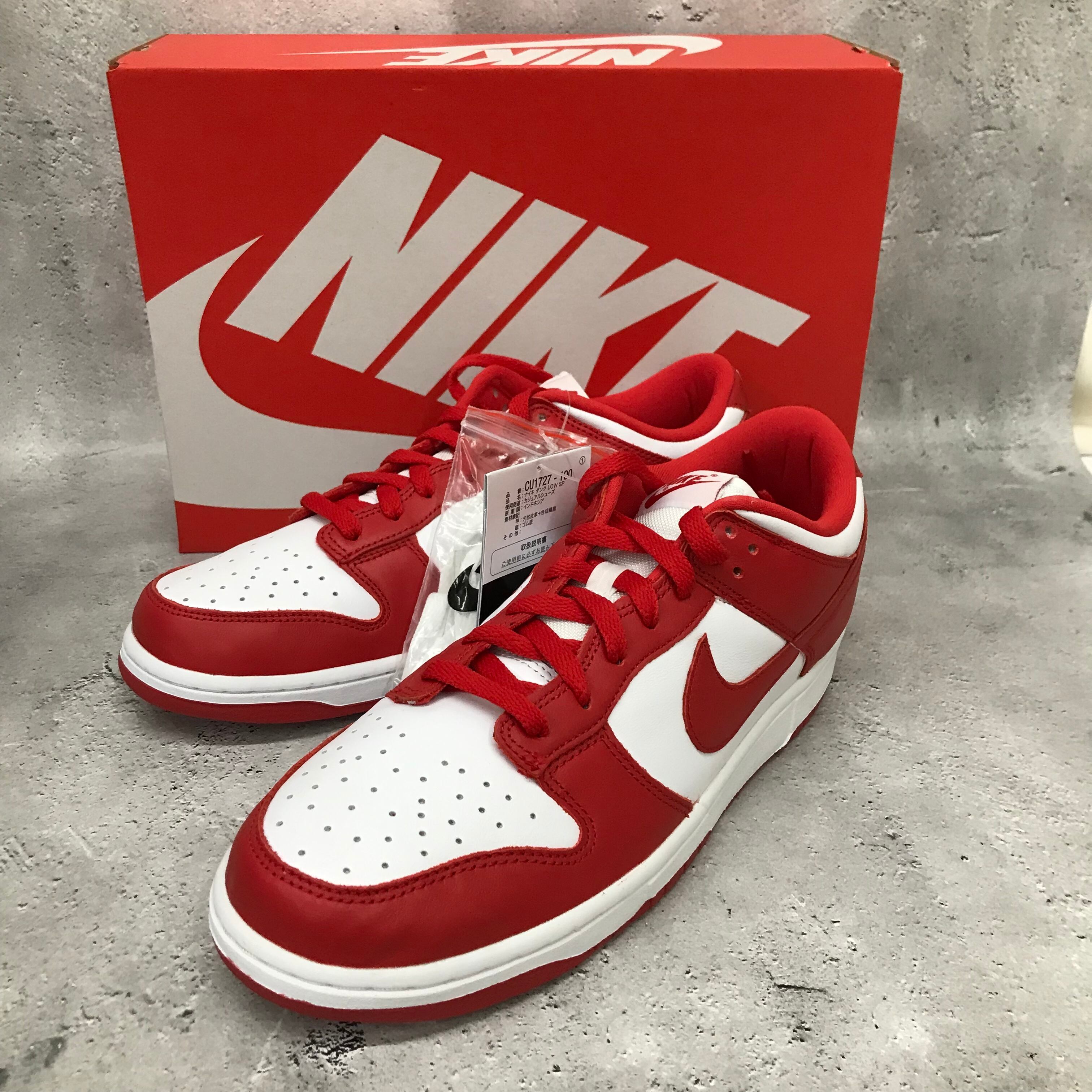 Nike ダンク low sp university red