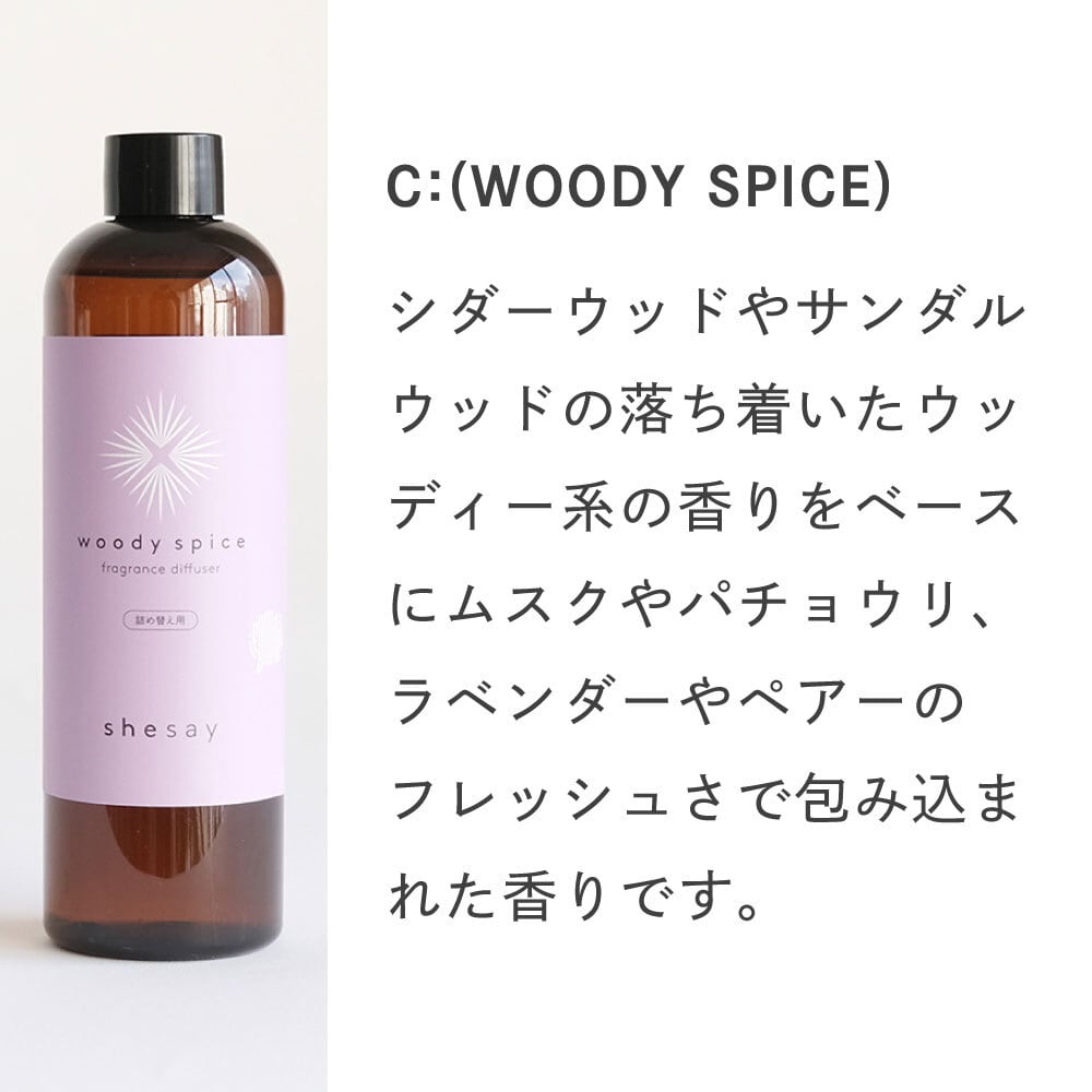 shesay フレグランス ディフューザー リフィル | Zakka so-la