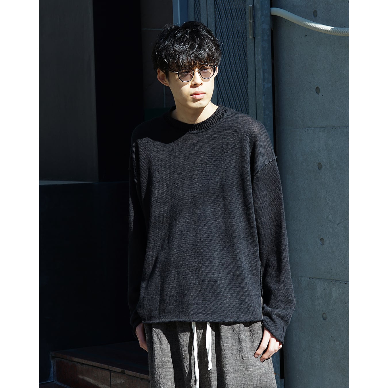 The Viridi-anne] (ザヴィリディアン) VI-3977-07 LINEN PULLOVER