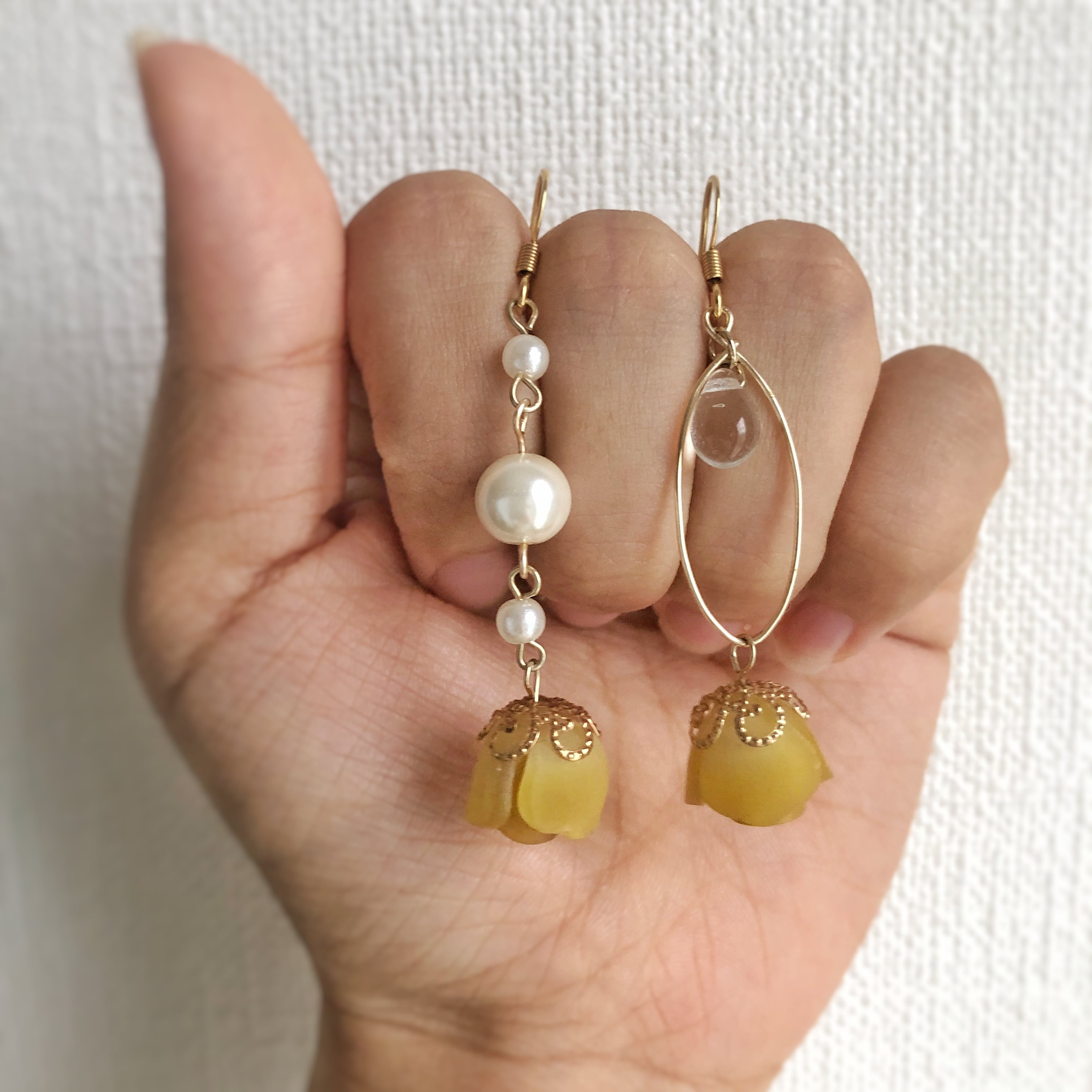 色がえらべる薔薇のピアス・イヤリング | Hono Bono 季節のお花を