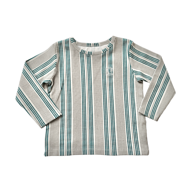 L/S Tee (Green Stripe)