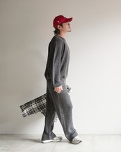 【#Re:room】WASHED COLOR CREW NECK KNIT［REK160］