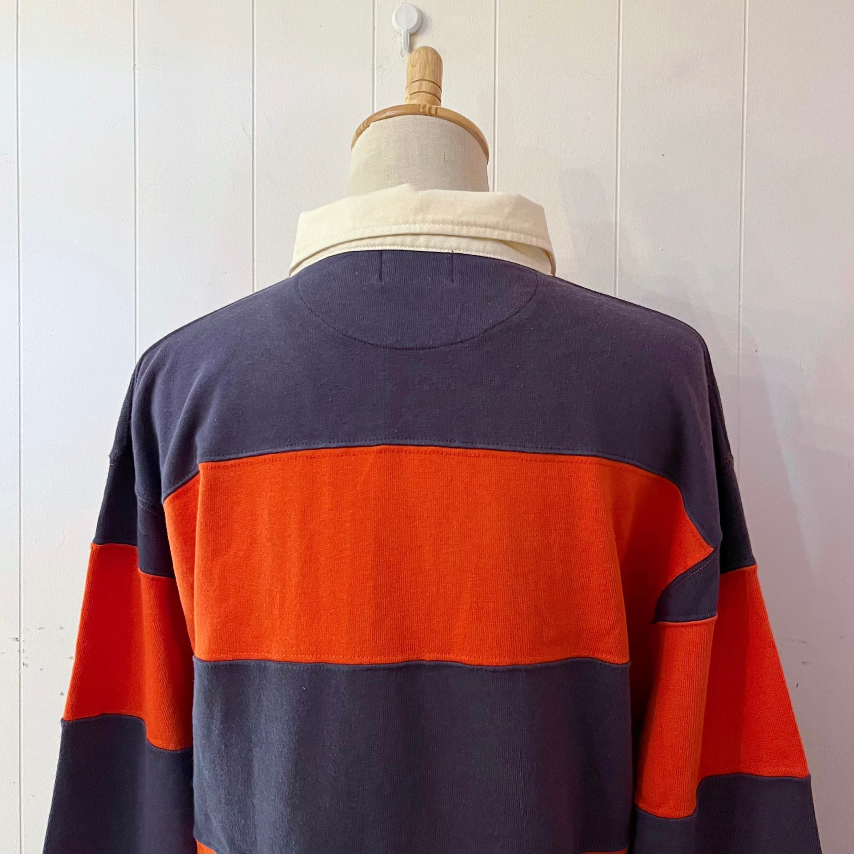 orange stripe rugger shirt
