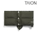 TAION タイオン ワーク ダウンネックウォーマー CORDURA 800FP ダウン95% マイクロフリース 縦長キルト 金属スナップ 防寒 保温 軽量 ユニセックス TAION-203WK ダークオリーブ
