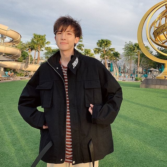 予約販売】ジャケット アウター メンズ ブラック カーキ オレンジ