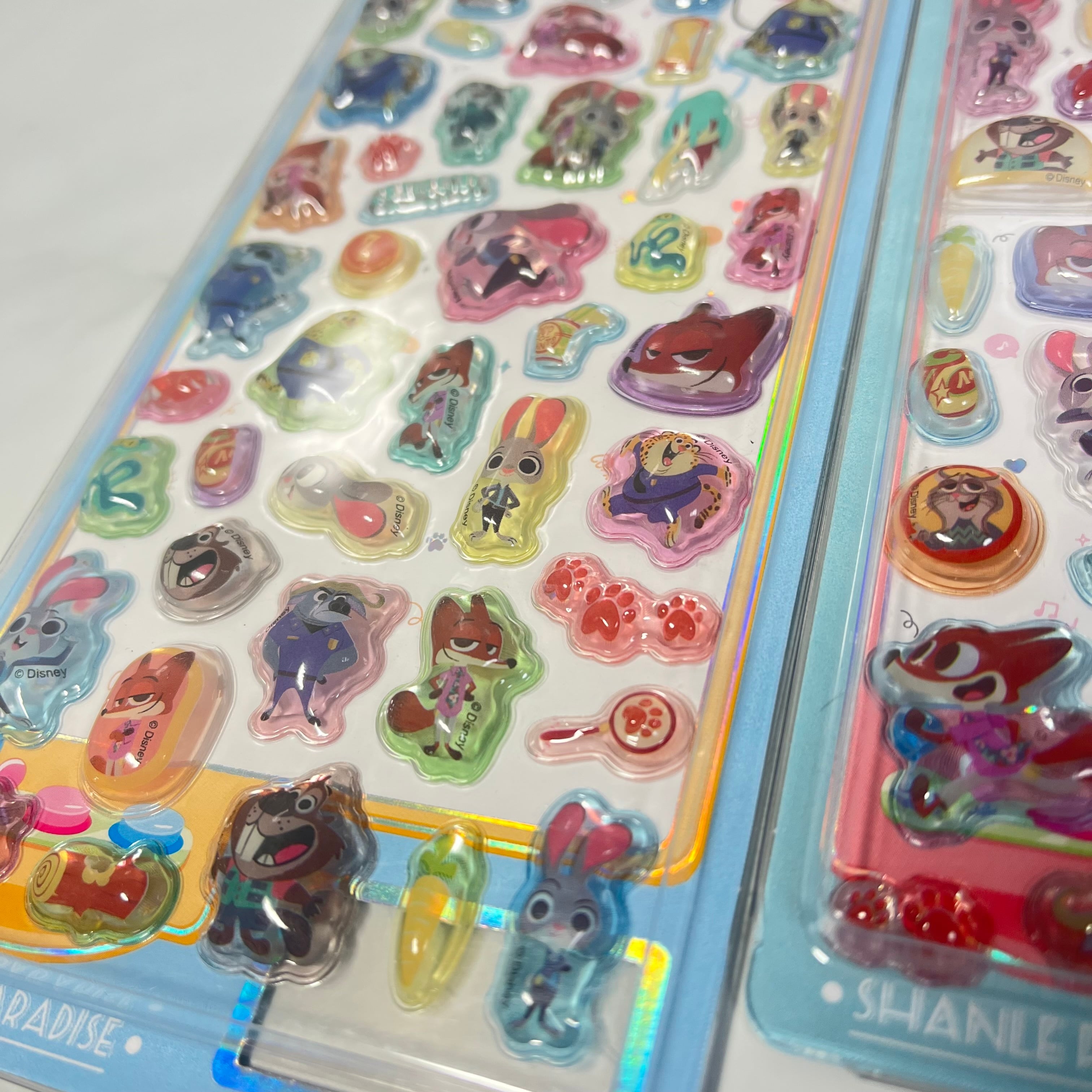 ズートピア 正規品 ドロップシールセット 正規品】ズートピア2 ドロップシール 2枚セット ぷくぷくシール 海外