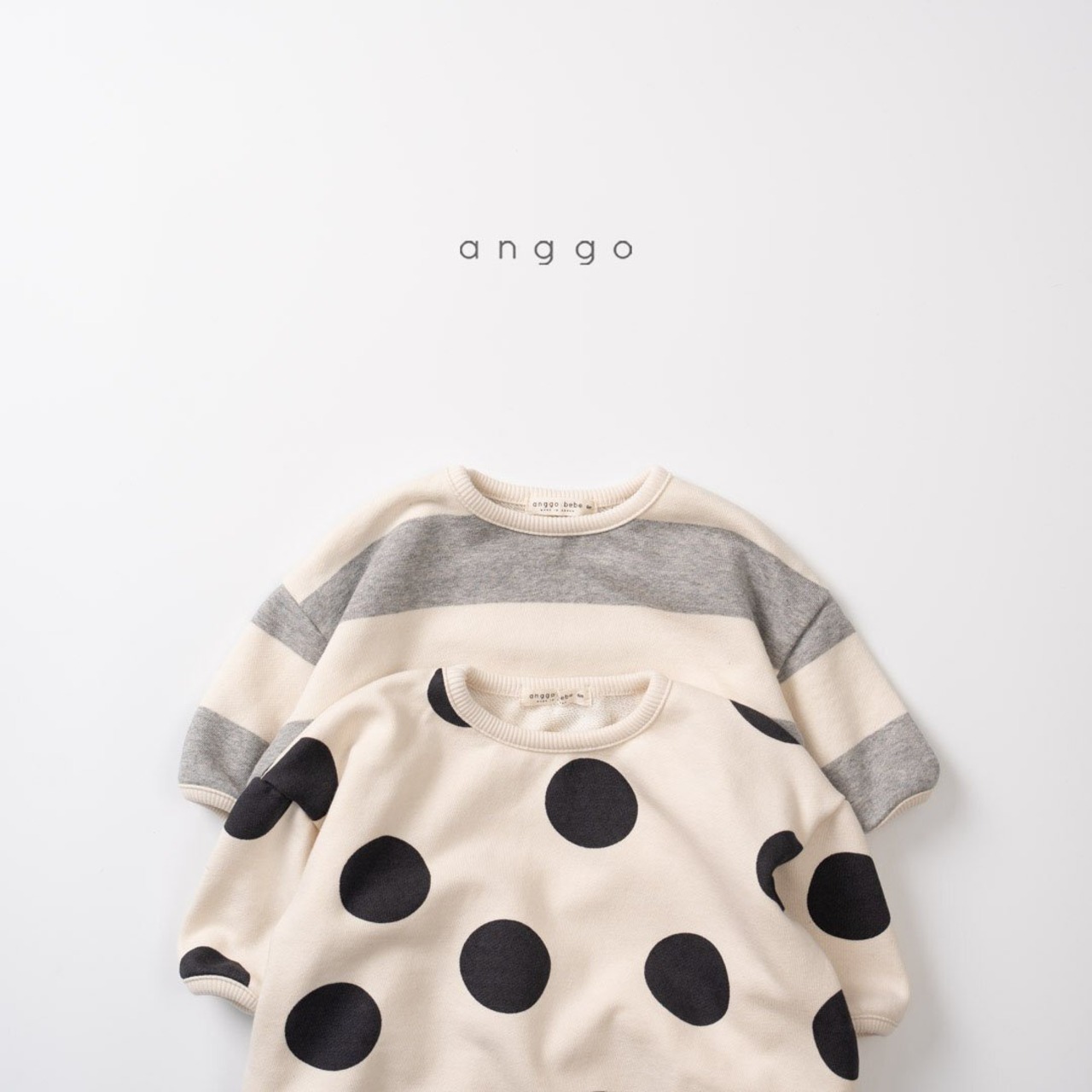【anggo】デニッシュロンパース ドット 60〜80cm  240103 - 8