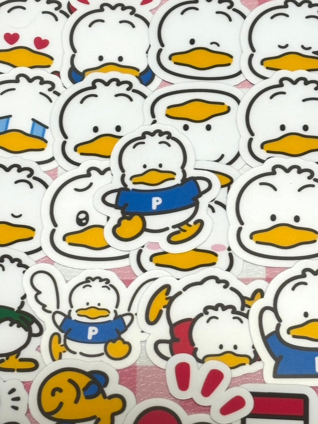 サンリオ　SANRIO　あひるのペックル　シール　まとめ売り ☆40枚 あひるのペックル サンリオ 防水ステッカー シール | aboo