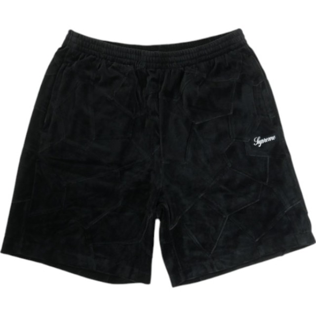 Size【L】 SUPREME シュプリーム 25SS Patchwork Velour Short Black  