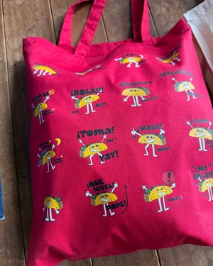 【LIVE LOVE LEARN GOODS】TACOS & HEART TOTE