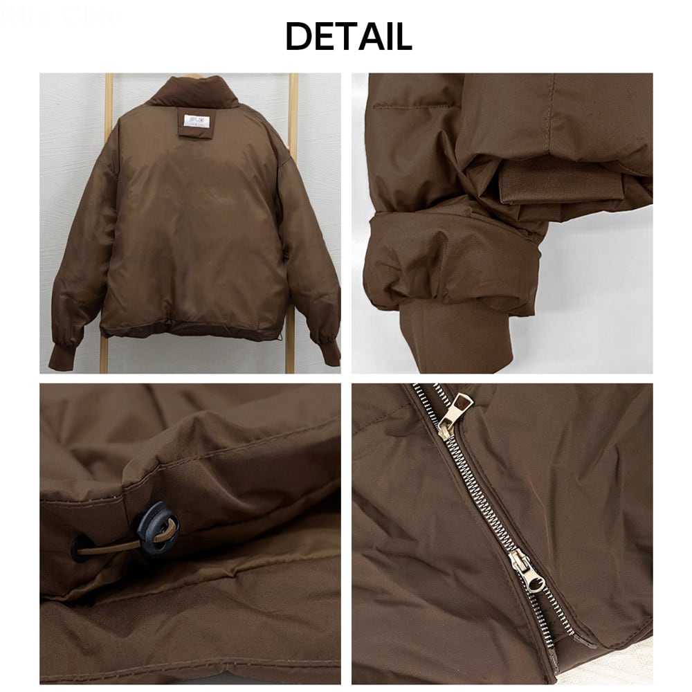 ダウン ジャケット ショート丈 レディース 秋冬 韓国 アウター おしゃれ 大人 カジュアル ブルゾン 防寒 防風 保温 暖かい エコダウン 中綿 大人可愛い 大人女子